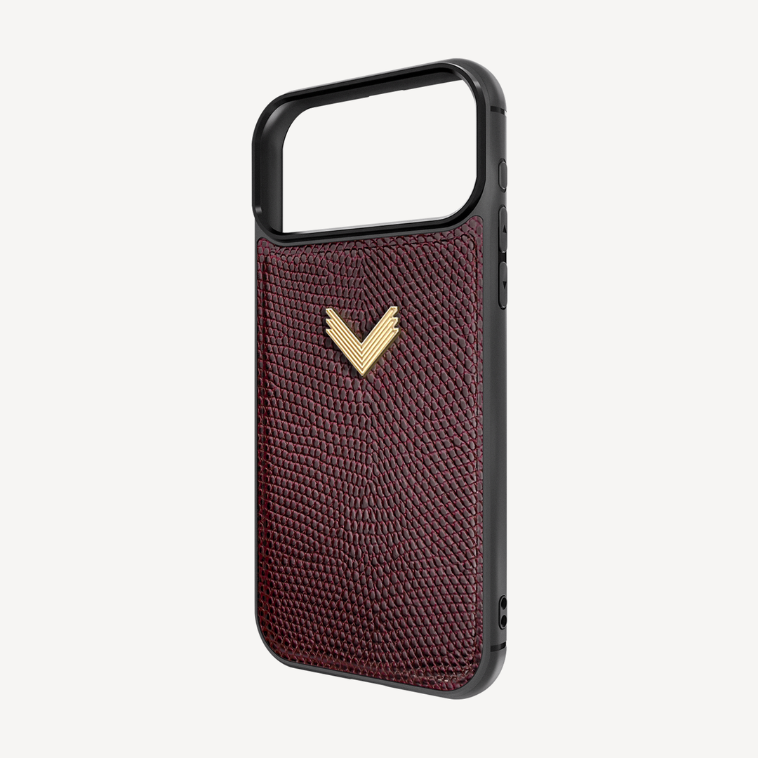 Husa Telefon iPhone 18 Pro, Piele Vitel, Textura Lizard