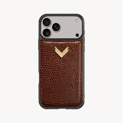 Husa Telefon iPhone 17 Pro, Piele Vitel, Textura Lizard