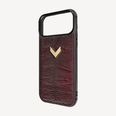 Husa Telefon iPhone 17 Pro, Piele Vitel, Textura Lizard
