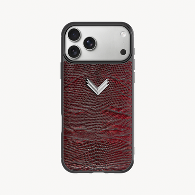 Husa Telefon iPhone 17 Pro, Piele Vitel, Textura Lizard