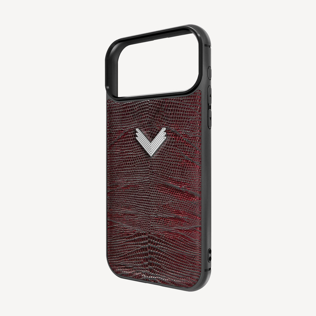 Husa Telefon iPhone 17 Pro, Piele Vitel, Textura Lizard
