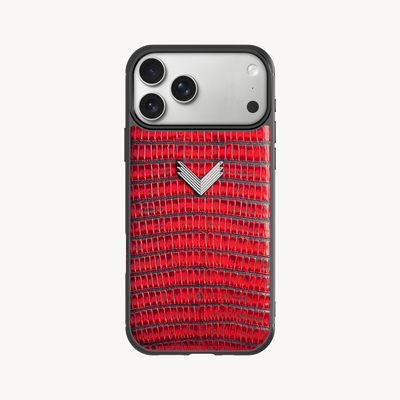 Husa Telefon iPhone 17 Pro, Piele Vitel, Textura Lizard