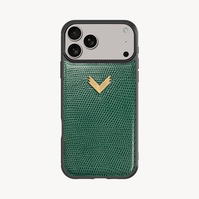 Husa Telefon iPhone 17 Pro Max, Piele Vitel, Textura Lizard
