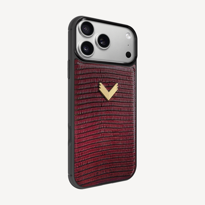 Husa Telefon iPhone 18 Pro, Piele Vitel, Textura Lizard