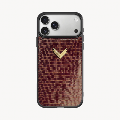 Husa Telefon iPhone 17 Pro, Piele Vitel, Textura Lizard