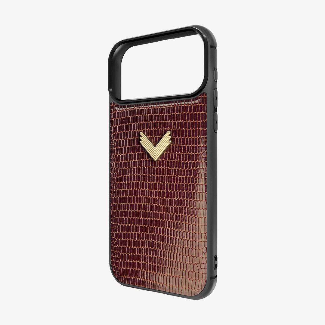Husa Telefon iPhone 17 Pro, Piele Vitel, Textura Lizard