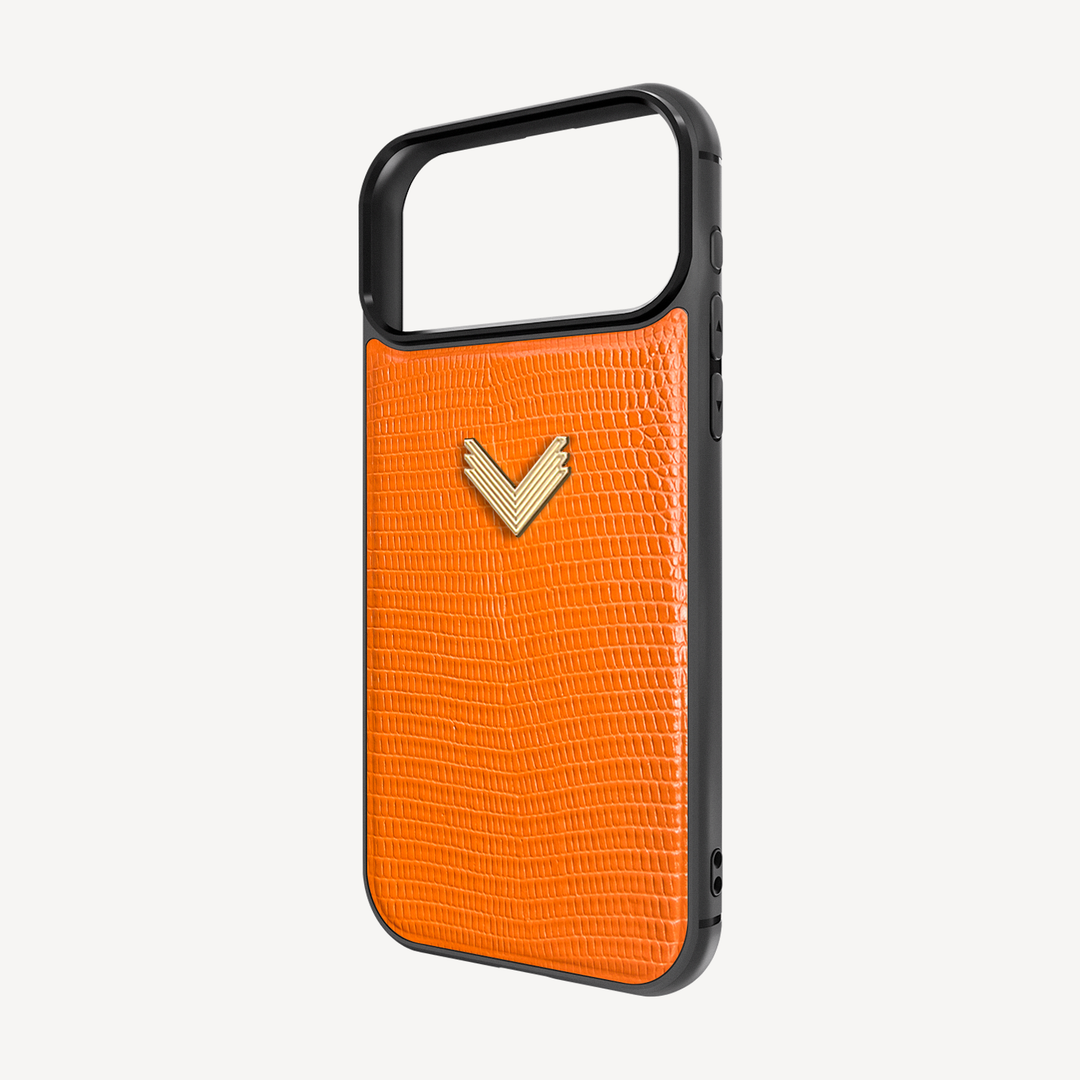 Husa Telefon iPhone 17 Pro Max, Piele Vitel, Textura Lizard