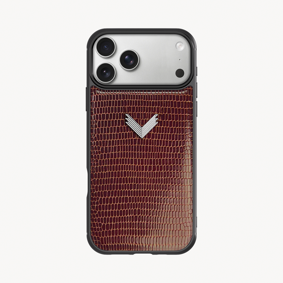Husa Telefon iPhone 17 Pro, Piele Vitel, Textura Lizard