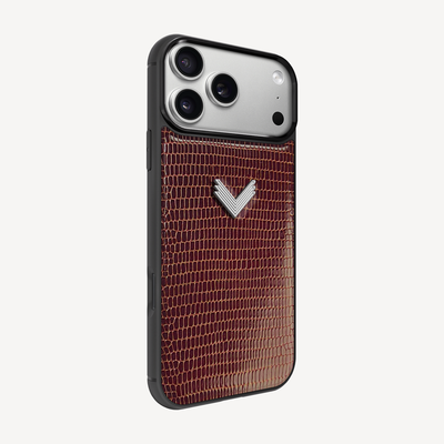 Husa Telefon iPhone 17 Pro, Piele Vitel, Textura Lizard