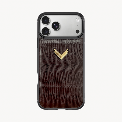 Husa Telefon iPhone 18 Pro, Piele Vitel, Textura Lizard