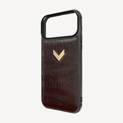 Husa Telefon iPhone 18 Pro, Piele Vitel, Textura Lizard
