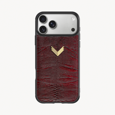 Husa Telefon iPhone 17 Pro Max, Piele Vitel, Textura Lizard