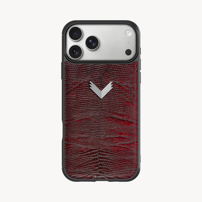 Husa Telefon iPhone 17 Pro Max, Piele Vitel, Textura Lizard