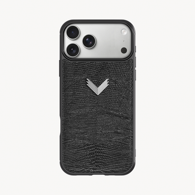 Husa Telefon iPhone 17 Pro Max, Piele Vitel, Textura Lizard