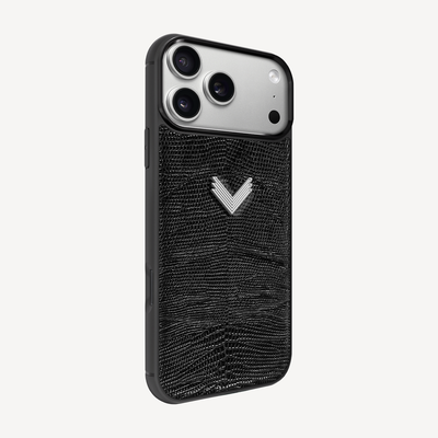 Husa Telefon iPhone 17 Pro Max, Piele Vitel, Textura Lizard