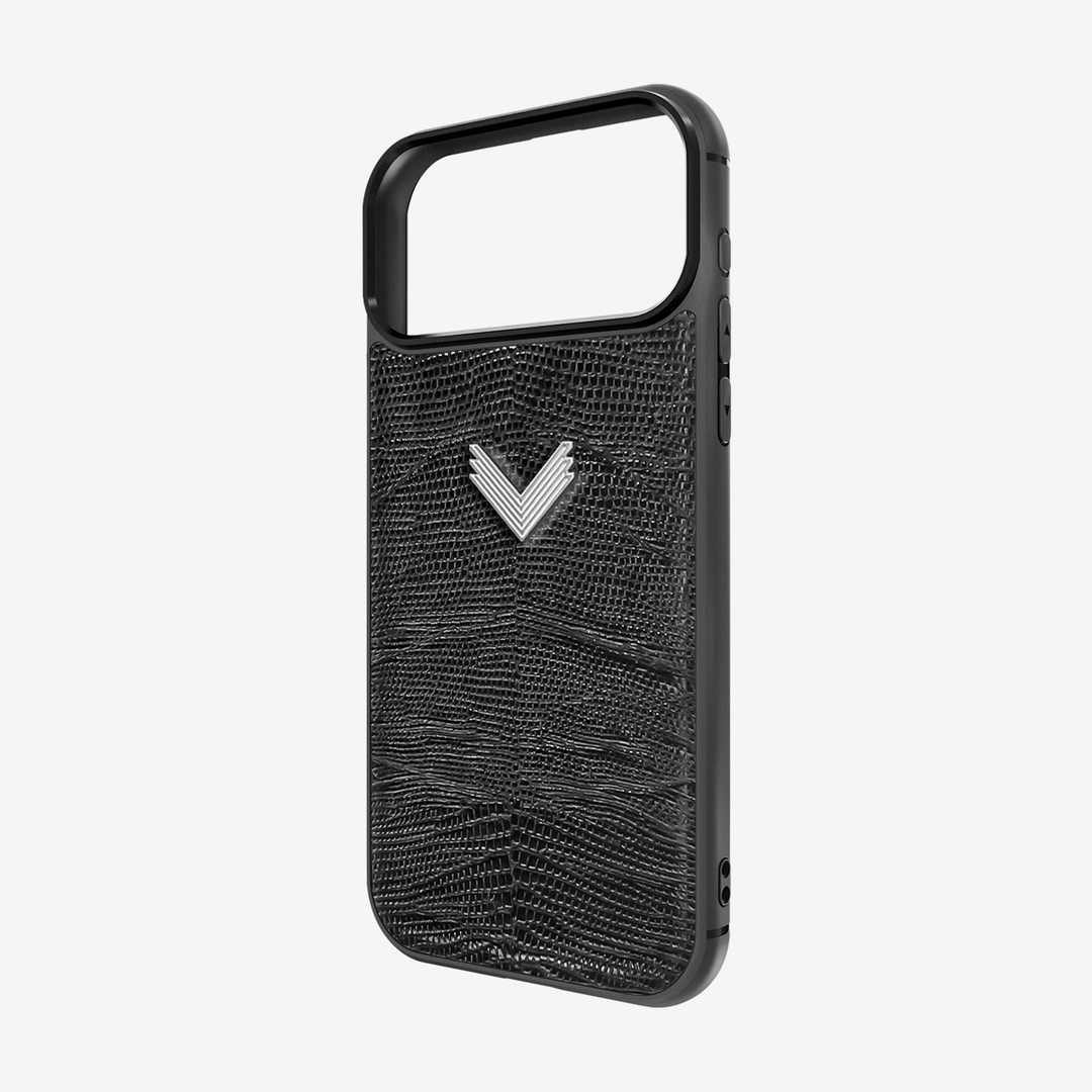 Husa Telefon iPhone 17 Pro, Piele Vitel, Textura Lizard