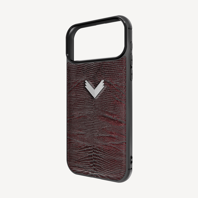 Husa Telefon iPhone 17 Pro Max, Piele Vitel, Textura Lizard