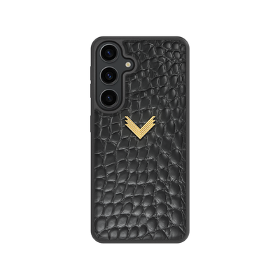 Husa Telefon Samsung S25, Piele Vitel, Textura Crocodil