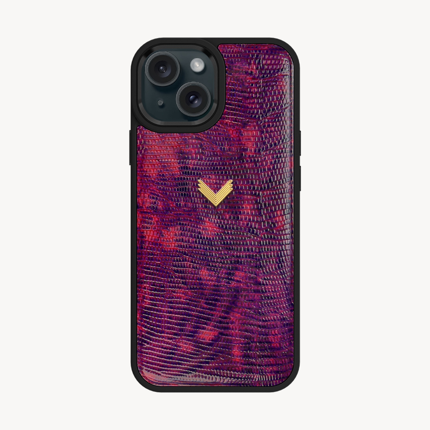 Husa Telefon iPhone 15 Plus, Piele Vitel, Textura Lizard