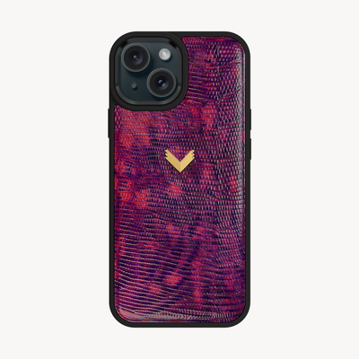 Husa Telefon iPhone 15 Plus, Piele Vitel, Textura Lizard