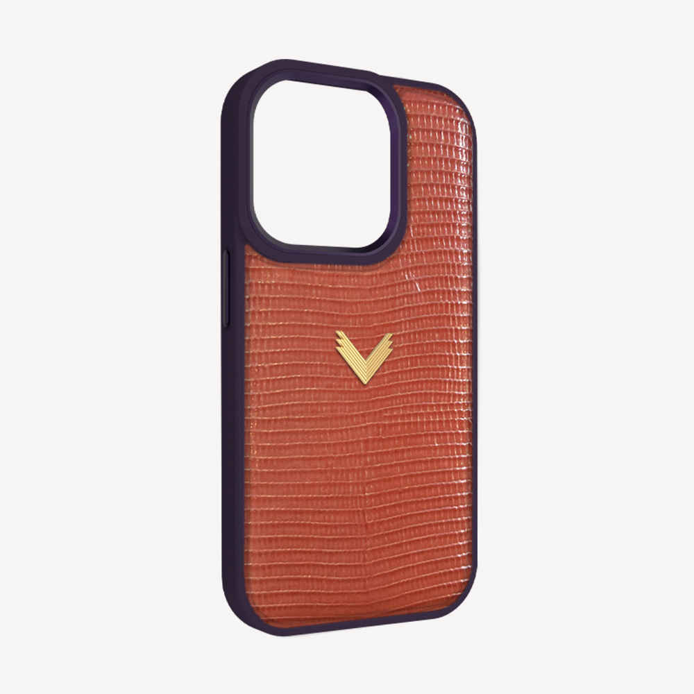 Husa Telefon iPhone 15 Pro, Piele Vitel, Textura Lizard
