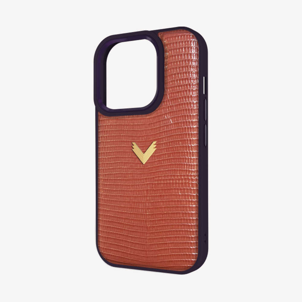 Husa Telefon iPhone 15 Pro, Piele Vitel, Textura Lizard