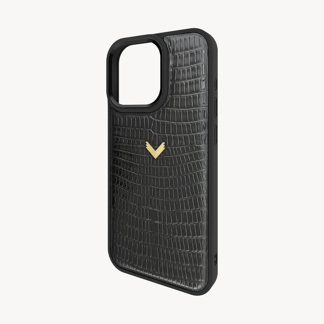 Husa Telefon iPhone 15 Pro Max, Piele Vitel, Textura Lizard