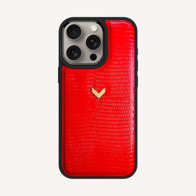 Husa Telefon iPhone 15 Pro, Piele Vitel, Textura Lizard
