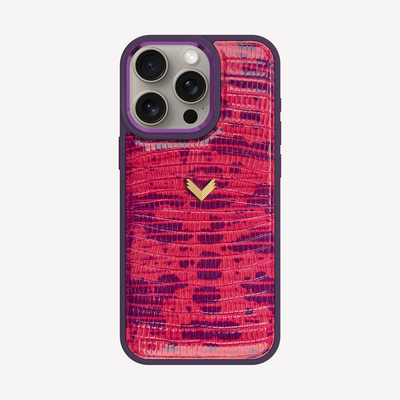 Husa Telefon iPhone 15 Pro Max, Piele Vitel, Textura Lizard