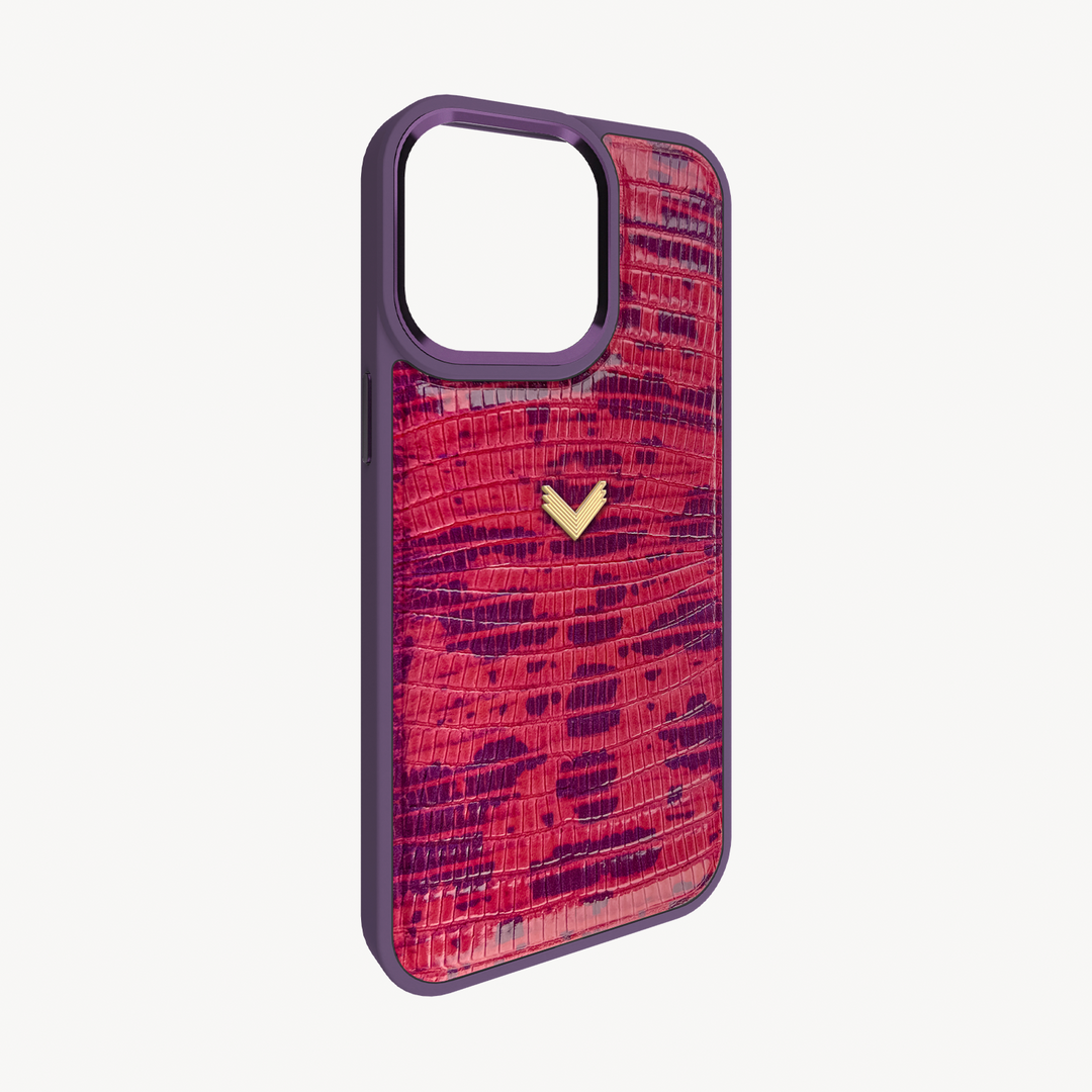 Husa Telefon iPhone 15 Pro, Piele Vitel, Textura Lizard