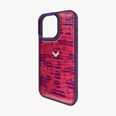 Husa Telefon iPhone 15 Pro Max, Piele Vitel, Textura Lizard