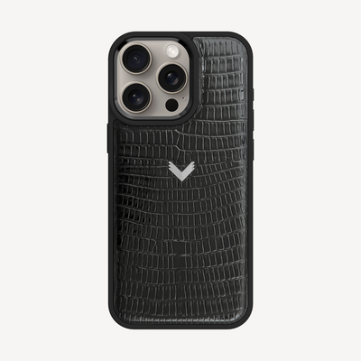 Husa Telefon iPhone 15 Pro Max, Piele Vitel, Textura Lizard