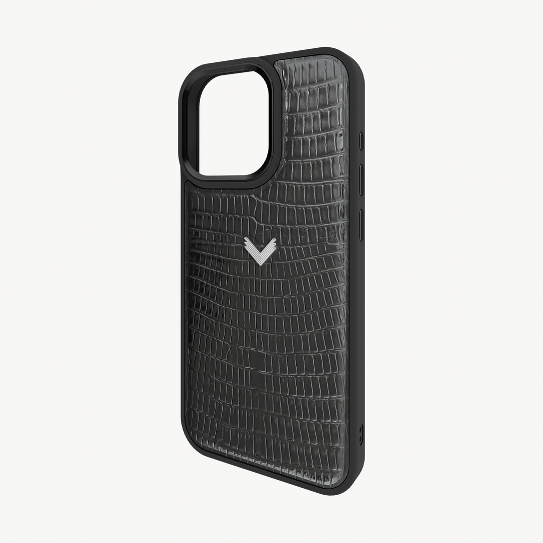 Husa Telefon iPhone 15 Pro Max, Piele Vitel, Textura Lizard