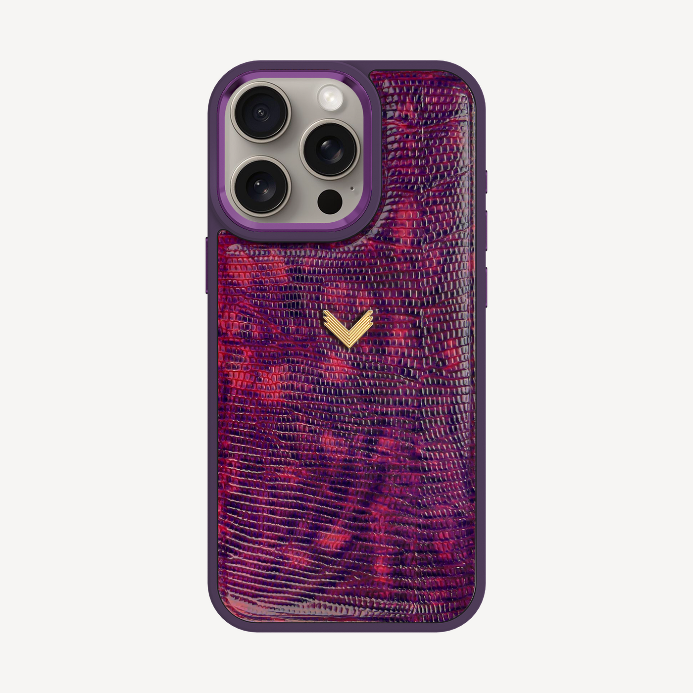 Husa Telefon iPhone 15 Pro Max, Piele Vitel, Textura Lizard
