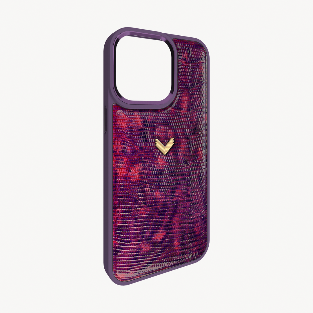 Husa Telefon iPhone 15 Pro Max, Piele Vitel, Textura Lizard