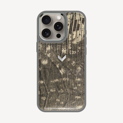 Husa Telefon iPhone 15 Pro Max, Piele Vitel, Textura Lizard