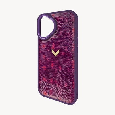 Husa Telefon iPhone 16, Piele Vitel, Textura Lizard