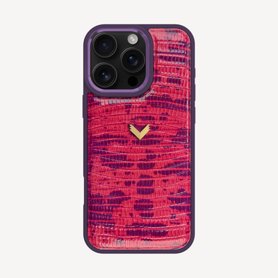 Husa Telefon iPhone 16 Pro Max, Piele Vitel, Textura Lizard