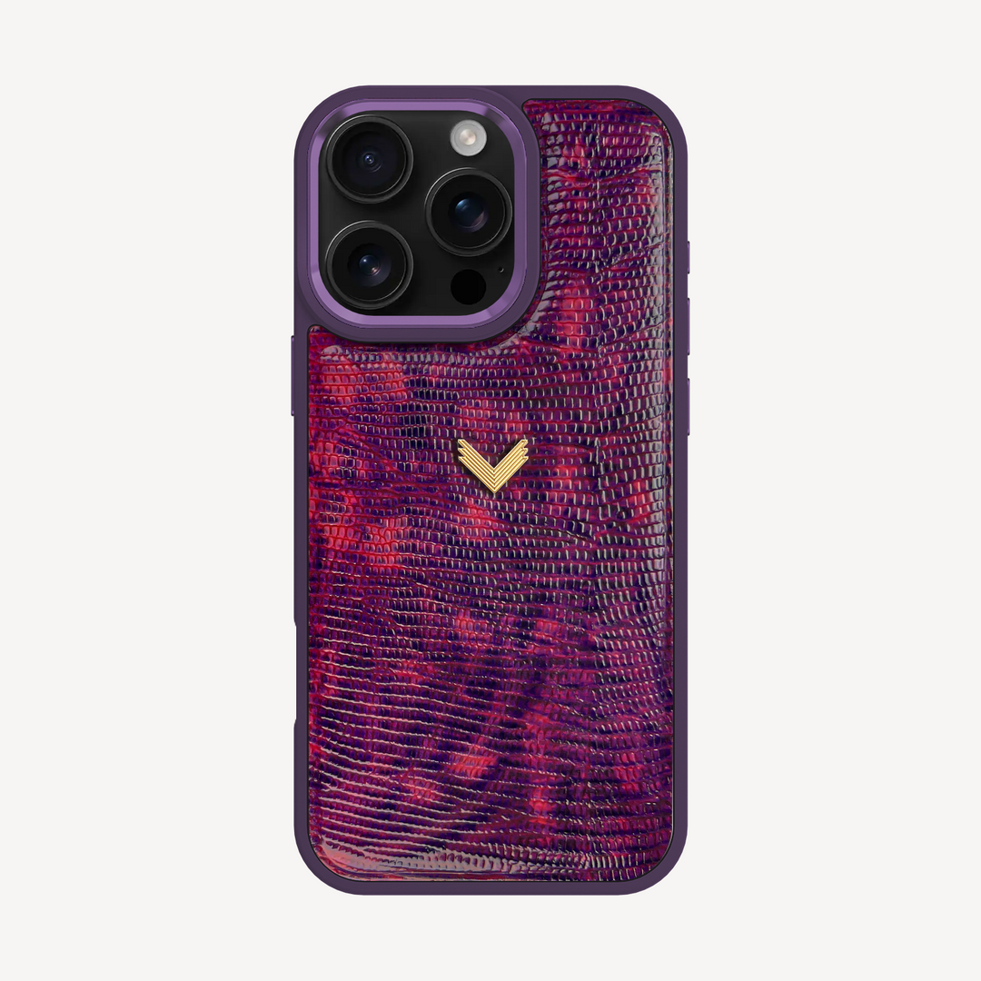 Husa Telefon iPhone 16 Pro Max, Piele Vitel, Textura Lizard