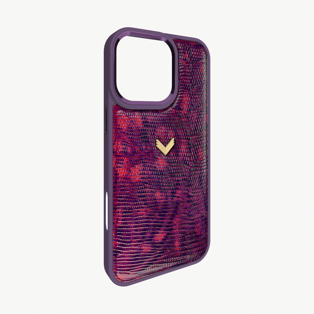Husa Telefon iPhone 16 Pro Max, Piele Vitel, Textura Lizard