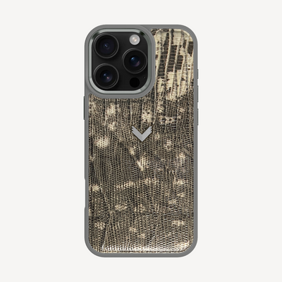 Husa Telefon iPhone 16 Pro, Piele Vitel, Textura Lizard