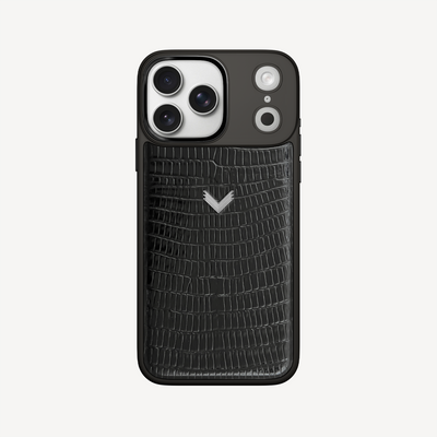 Husa Telefon iPhone 17 Pro Max, Piele Vitel, Textura Lizard