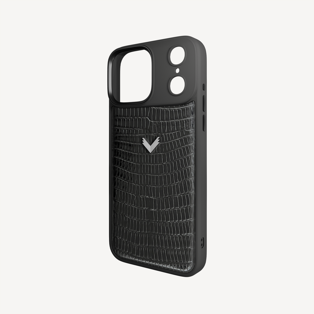 Husa Telefon iPhone 17 Pro Max, Piele Vitel, Textura Lizard