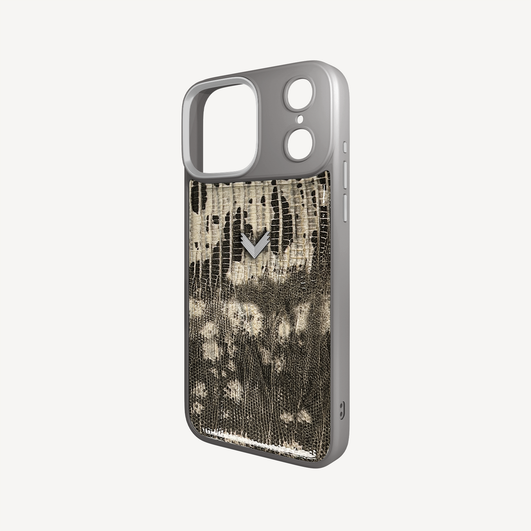 Husa Telefon iPhone 17 Pro Max, Piele Vitel, Textura Lizard