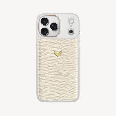 Husa Telefon iPhone 17 Pro Max, Piele Vitel, Textura Lizard