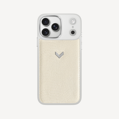 Husa Telefon iPhone 17 Pro Max, Piele Vitel, Textura Lizard