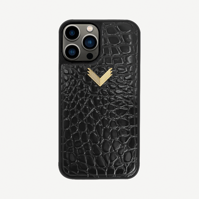 Husa Telefon iPhone 12/12 Pro, Piele Vitel, Textura Crocodil