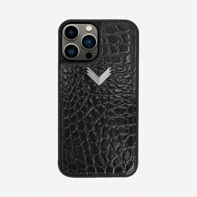 Husa Telefon iPhone 12/12 Pro, Piele Vitel, Textura Crocodil