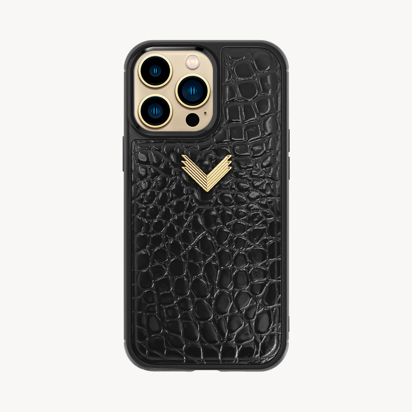 Husa Telefon iPhone 14 Pro, Piele Vitel, Textura Crocodil