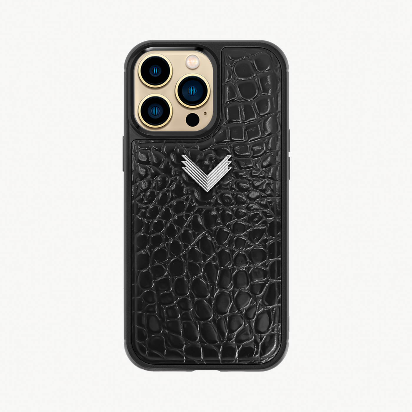 Husa Telefon iPhone 14 Pro, Piele Vitel, Textura Crocodil
